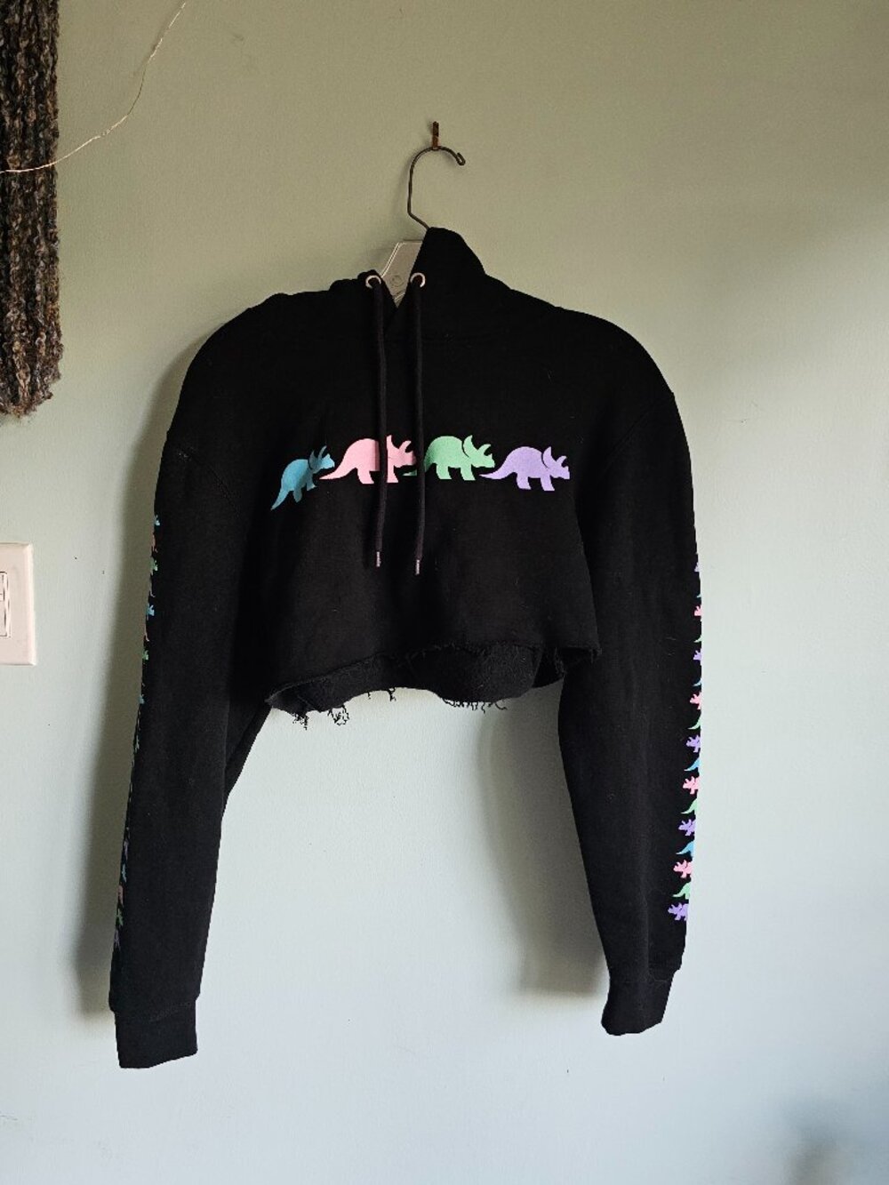 Try Guys Deadstock Cropped Black Hoodie Size S